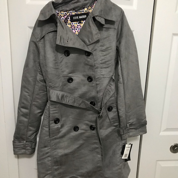 Steve Madden Suede Trench Coat NWT - Picture 2 of 4